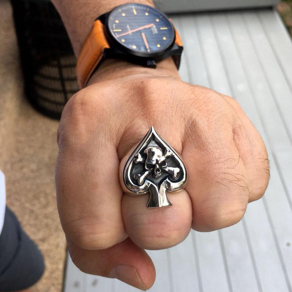 Sterling Silver Crossbone Skull Ring