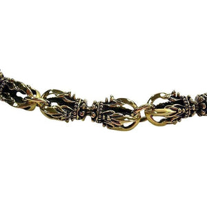Chaîne de portefeuille en laiton Crown