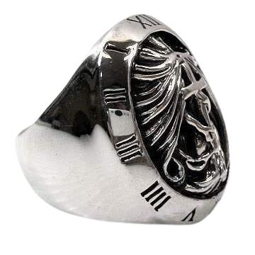 Готические кольца из стерлингового серебра с распятием