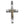 Cargar imagen en el visor de la galería, Colgante de plata esterlina con cruz de Jesús y crucifijo para hombre
