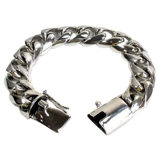 Silver Cuban Link Bracelet