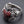 Garnet Heart Dagger Sterling Silver Ring — side profile of heart and silver band