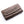 Cartera para mujer de piel de espinazo de cocodrilo genuino marrón oscuro