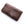 Cartera para mujer de piel de espinazo de cocodrilo genuino marrón oscuro