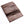 Cartera para mujer de piel de espinazo de cocodrilo genuino marrón oscuro