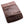 Cartera para mujer de piel de espinazo de cocodrilo genuino marrón oscuro