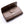 Cartera para mujer de piel de espinazo de cocodrilo genuino marrón oscuro