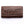 Cartera para mujer de piel de espinazo de cocodrilo genuino marrón oscuro