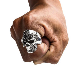 Bagues tête de mort en argent sterling 925