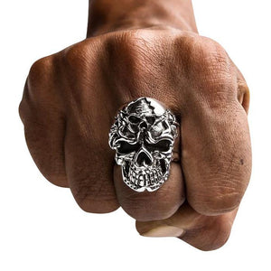 Bagues tête de mort en argent sterling 925