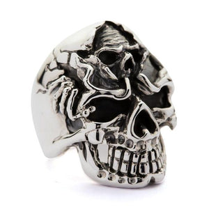 Bagues tête de mort en argent sterling 925
