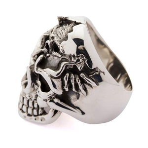 Bagues tête de mort en argent sterling 925