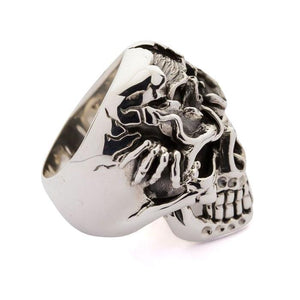 Bagues tête de mort en argent sterling 925