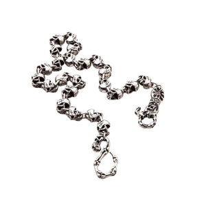 Teufelsschädel Sterling Silber Geldbörsenkette