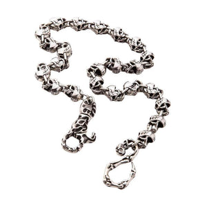 Teufelsschädel Sterling Silber Geldbörsenkette