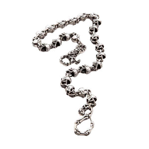 Teufelsschädel Sterling Silber Geldbörsenkette