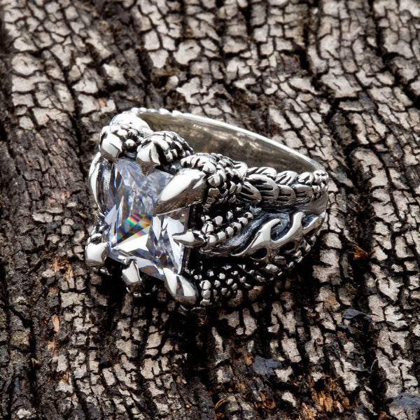 The Dragon's Claw Grasping A Gem Ring – Grim Haven Clothing