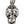 Load image into Gallery viewer, Diamond Eyes Silver Rider Skull Pendant
