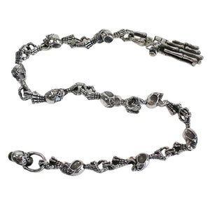 Diamond Skull Portemonnaie Kette