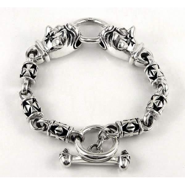Bracciale cane in argento sterling