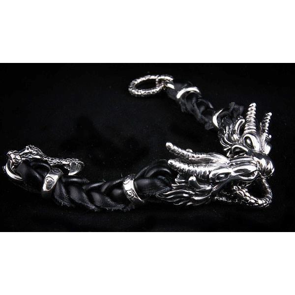 Dragon Leather Chain Bracelet