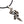 Colgante de ametralladora de tatuaje de calavera de dragón