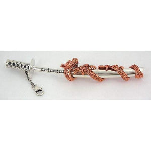 Copper Dragon Silver Sword Pendants