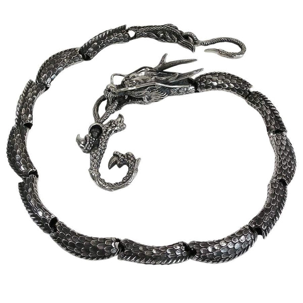 Sterling Silver Dragon Wallet Chain