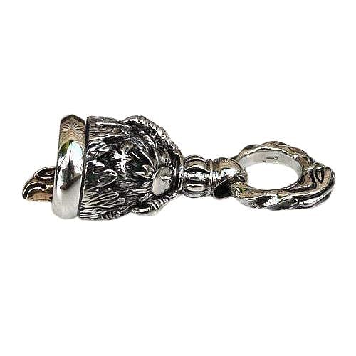 Eagle Claw Silver Bell Pendant