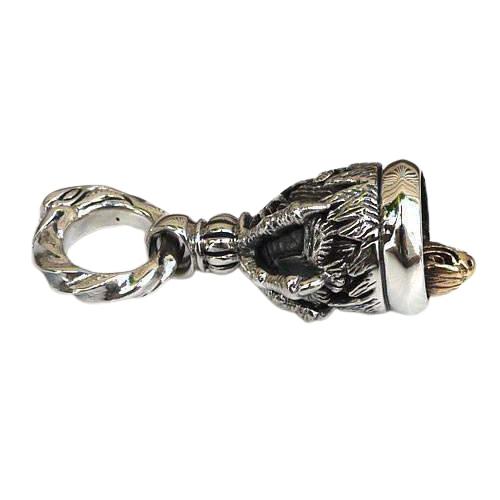 Eagle Claw Silver Bell Pendant