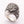 Anello da motociclista con testa d'aquila in argento sterling