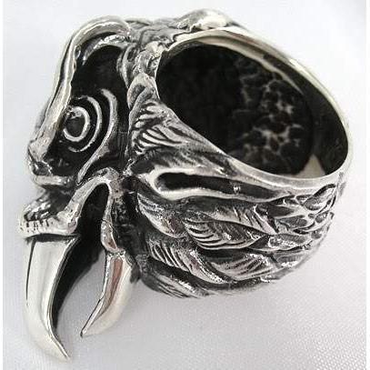 Sterling Silver Heavy Harley Eagle Rings