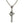 Load image into Gallery viewer, Sterling Silver Evil Eye Cross Pendant Necklace
