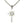 Gothic 'good vibrations' engraving and 925 hallmark visible on the back of the suspended silver cross pendant and chain.
