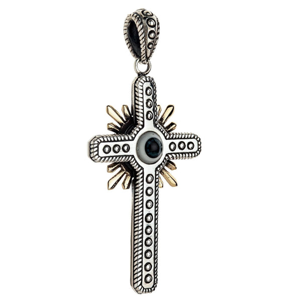 Ожерелье с подвеской-крестиком из стерлингового серебра