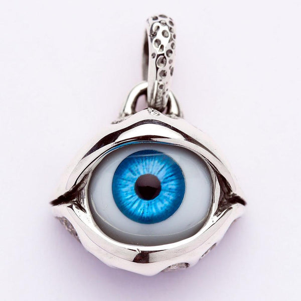 Gothic Blue Evil Eye Anhänger