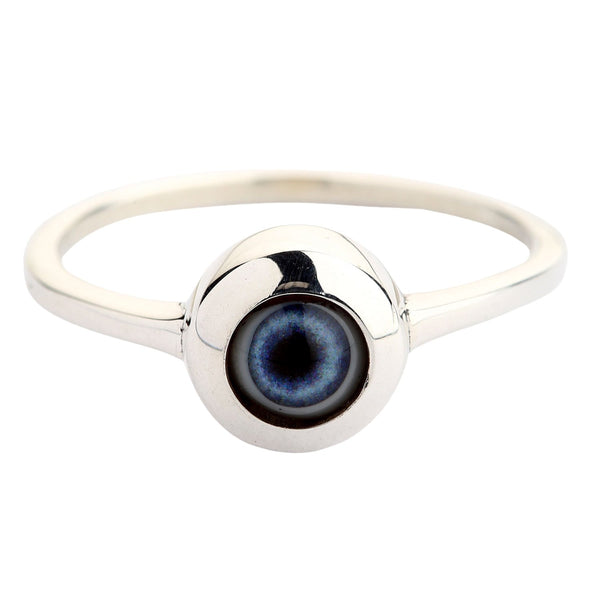 Silver Evil Eye Ring