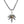 Eye of Providence Cannabis Leaf Silver Pendant, front leaf and brass eye triangle