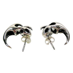 Orecchini da uomo in argento sterling con artiglio di zanna