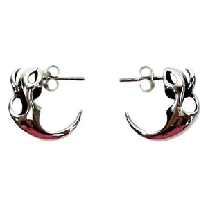 Orecchini da uomo in argento sterling con artiglio di zanna