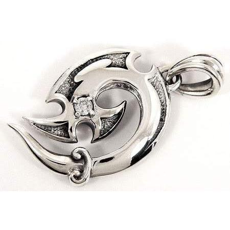 Sterling Silver Fish Hook Hängen Halsband