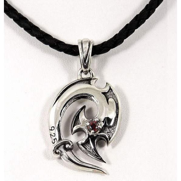 Sterling Silver Fish Hook Pendants Necklace