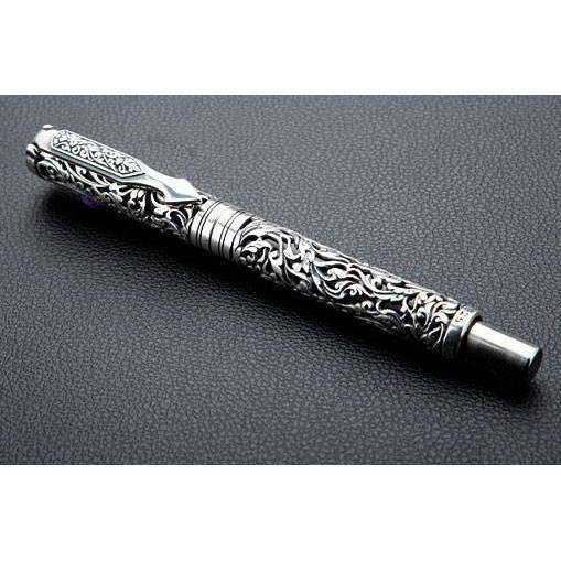 Floral Silver Pen
