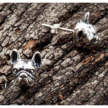 French Bulldog Head Earrings