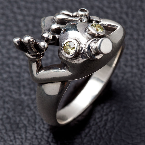 Silver Frog Ring