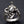 Green Eye Frog Sterling Silver Ring, frog hat and green eyes