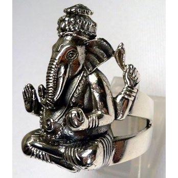 Bagues Ganesh en argent sterling 925