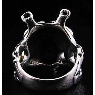 Silver US Military Gas Mask Mens Ring