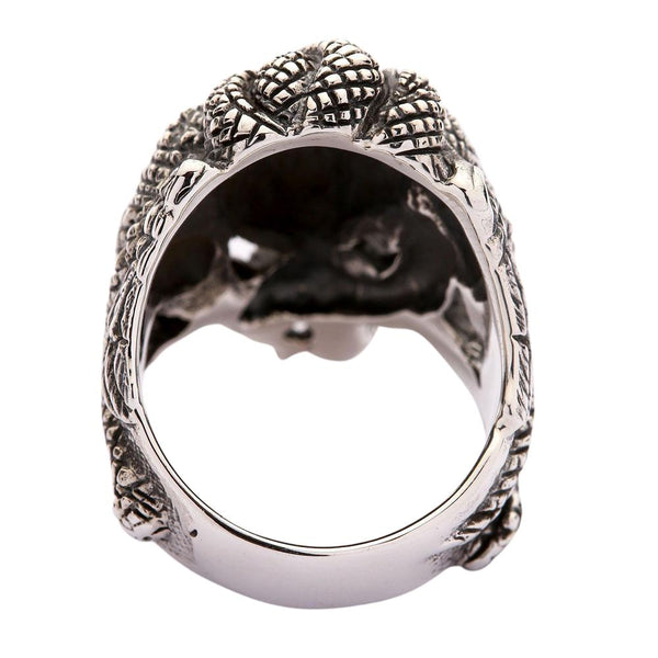 Серебряное кольцо Gorgon Medusa Gothic