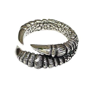 Anillo de garra gótica para mujer de plata de ley 925